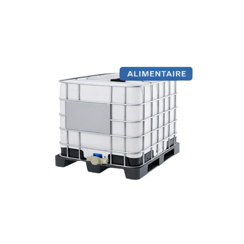 CITERNE ALIMENTAIRE 1000L AVEC GRILLAGE